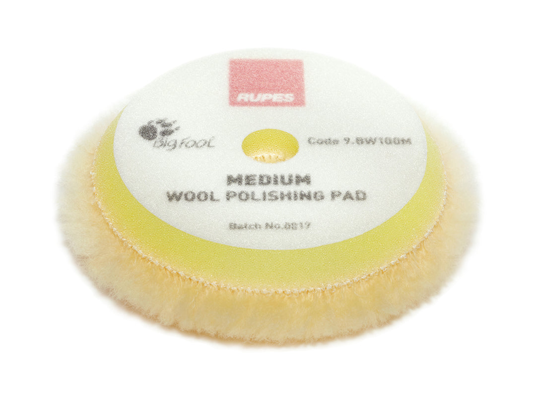 Rupes 100mm Yellow Medium Wool Polishing Pad