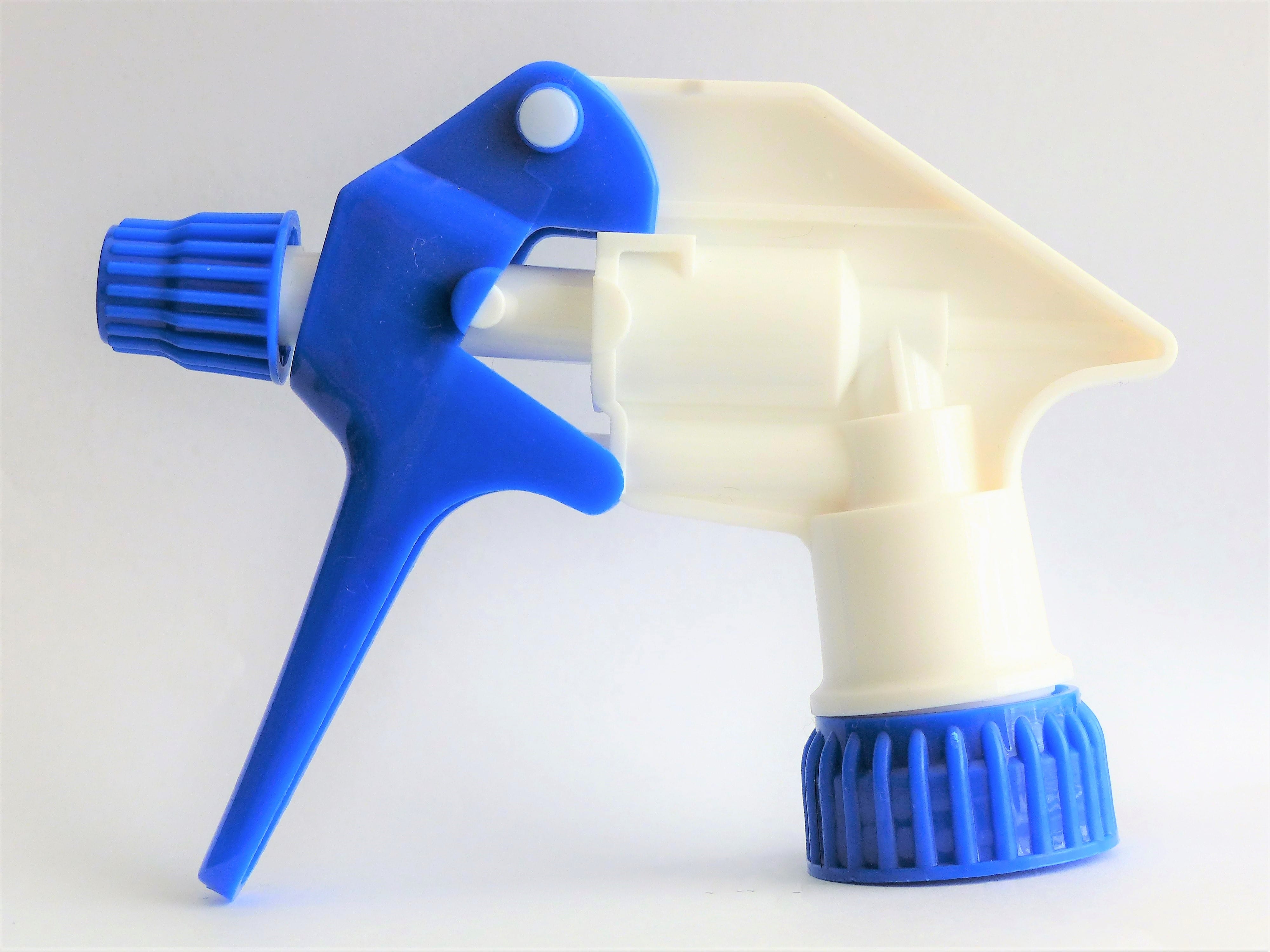 Clean and Shiny BLUE/WHITE Standard Trigger for 750ml Bottle