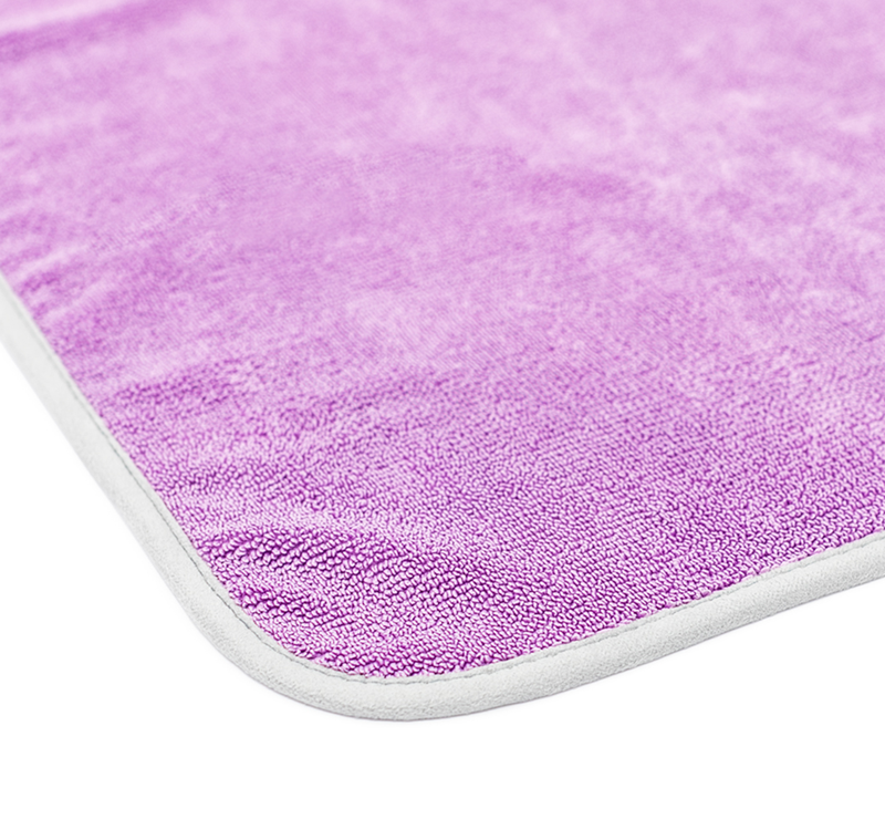 The Rag Company Twist N' Shout Twisted Loop Drying Towel 25 x 36 - Purple