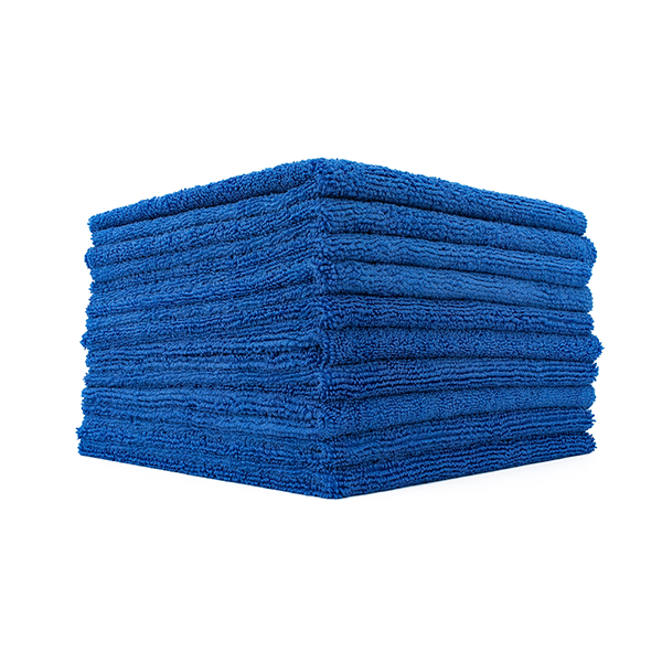The Rag Company Edgeless 365 Premium 16 x 16 Microfiber Terry Towel - Royal Blue