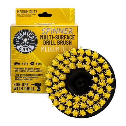 Chemical Guys Spinner Multi-Surface Medium Duty Brush with Drill Attachment