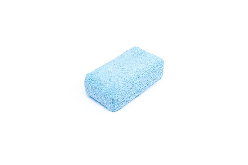 The Rag Company 2 x 4 Microfiber Terry Detailing Sponge Applicator - Blue